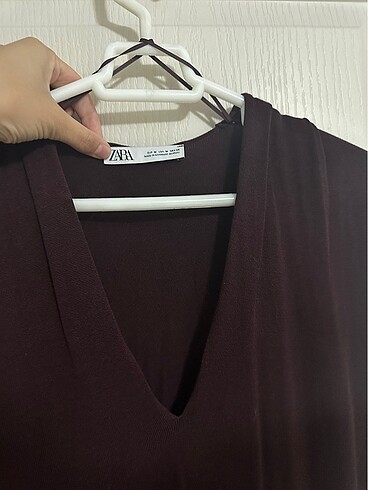 Zara Zara Midi Boy Triko Elbise