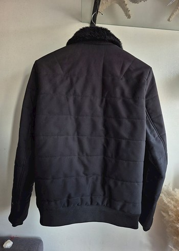 Siyah Kürklü Yaka Unisex Mony - Görsel 2