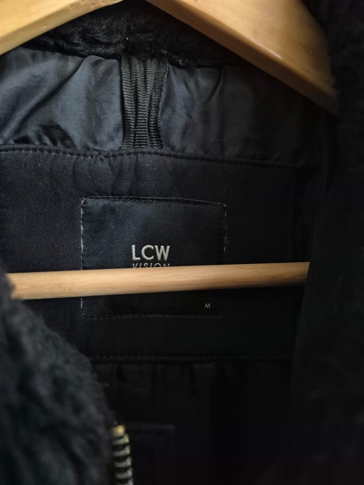 Siyah Kürklü Yaka Unisex Mony - Görsel 4