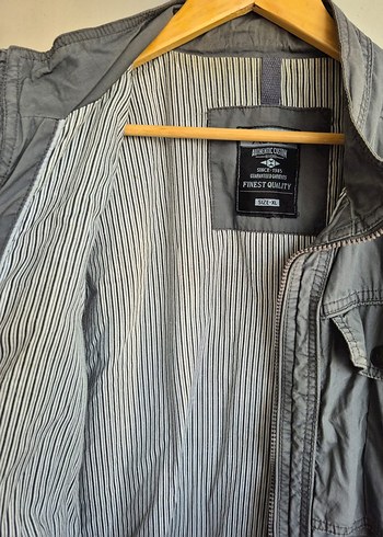 Gri Düğmeli Erkek Keten Ceket - Görsel 5