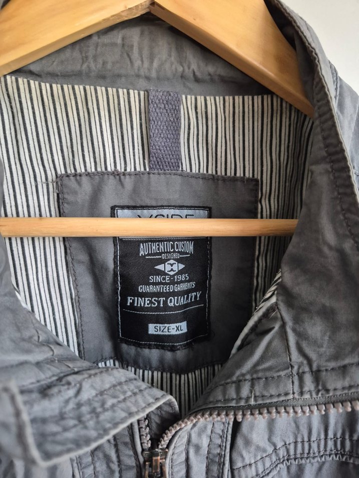 Gri Düğmeli Erkek Keten Ceket - Görsel 4