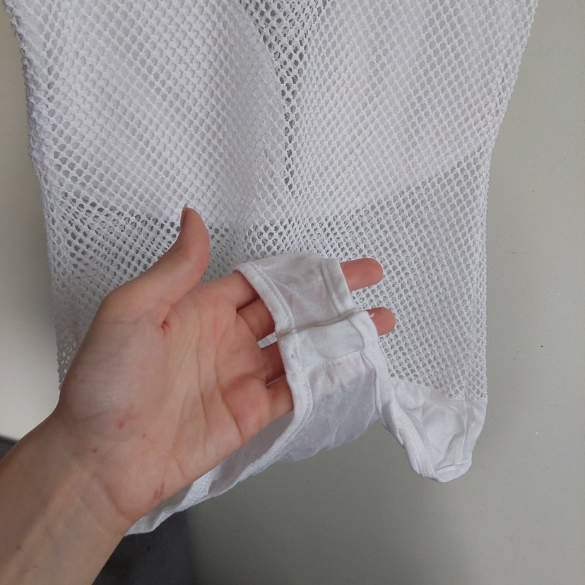 Beyaz Yüksek Yakalı Sıfır Kol Body - Görsel 5