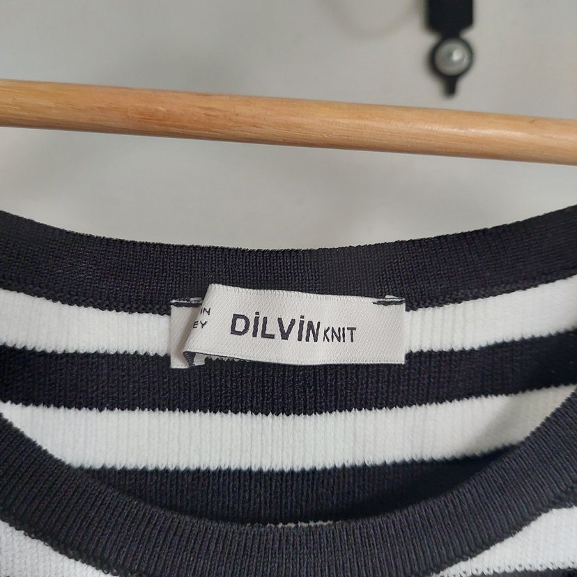 Siyah-Beyaz Çizgili İnce Askılı Body - Görsel 4