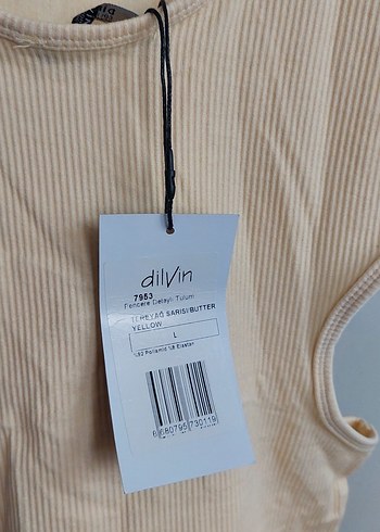 Sarı Fitilli Kolsuz Tulum - Görsel 4