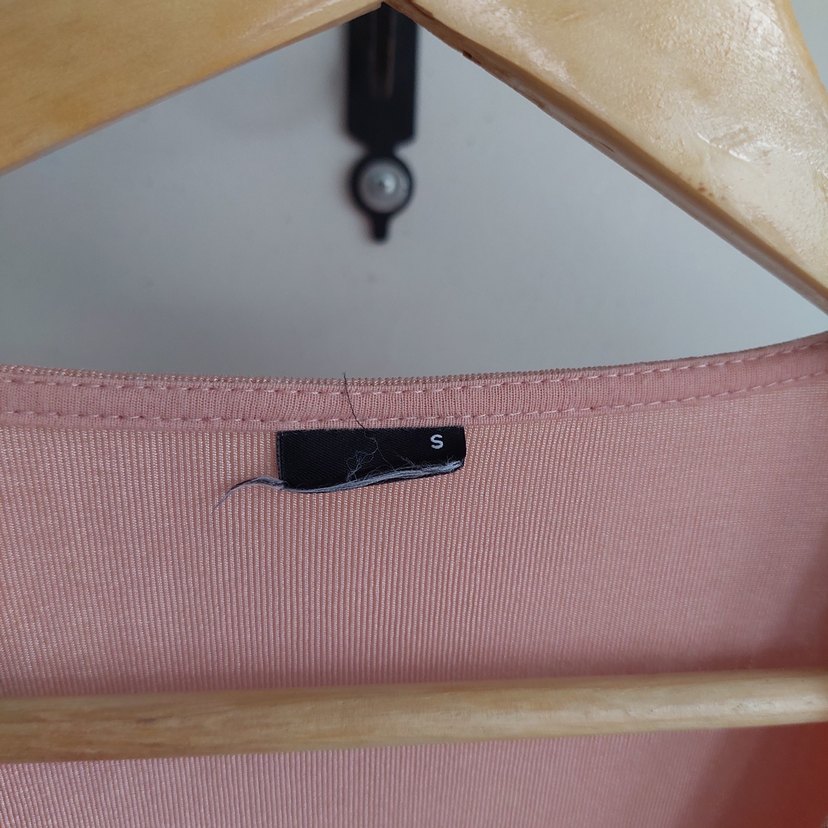 Pembe Drapeli V Yakalı Kadın Bluz - Görsel 4