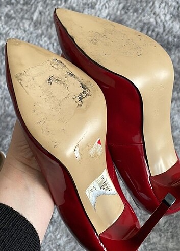 39 Beden Kırmızı Topuklu Ayakkabı