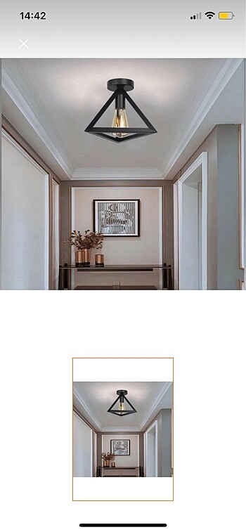 Diğer RUSTİK MODEL ÜÇGEN AVİZE