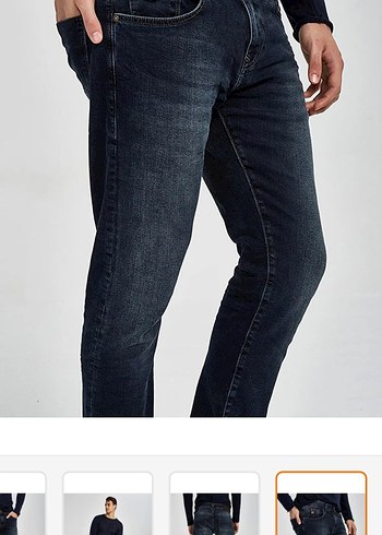 34 Beden Regular Fit Erkek Kot Pantolon