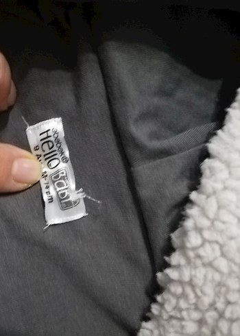 Gri Kürklü Bebek Tulumu hic giyilmedi sadece yikandi - Görsel 5