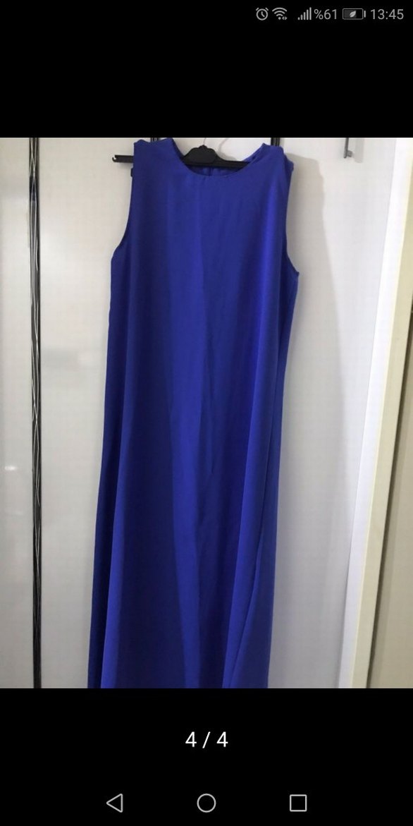 Mavi Uzun içi kolsuz disi tam boy 40 beden kalibi genis - Görsel 3