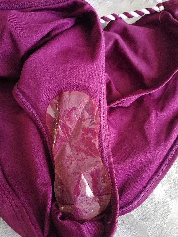 Bordo Zincir Detaylı Strappy Kadın Mayo etiketli urun - Görsel 4