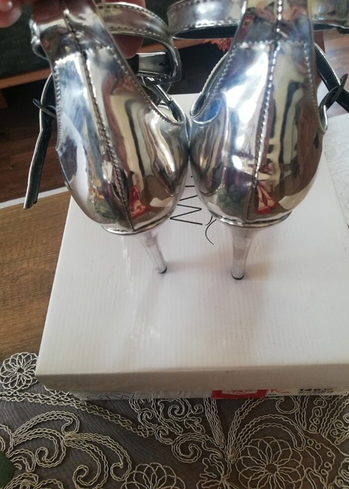 Ince topuk abiye ayakkabi - Görsel 4