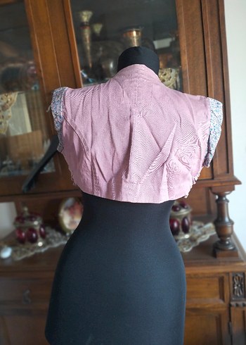 Nakışlı Dökümlü Kız Bolero - Görsel 3