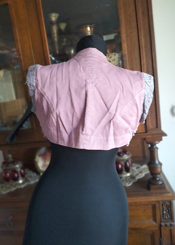 Nakışlı Dökümlü Kız Bolero - Görsel 4