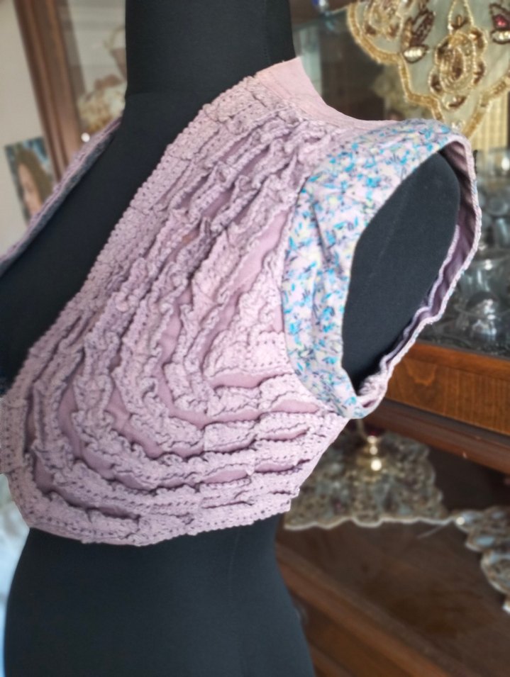 Nakışlı Dökümlü Kız Bolero - Görsel 2