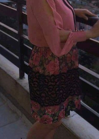 Pembe Mini Straplez Günlük Elbise - Görsel 3