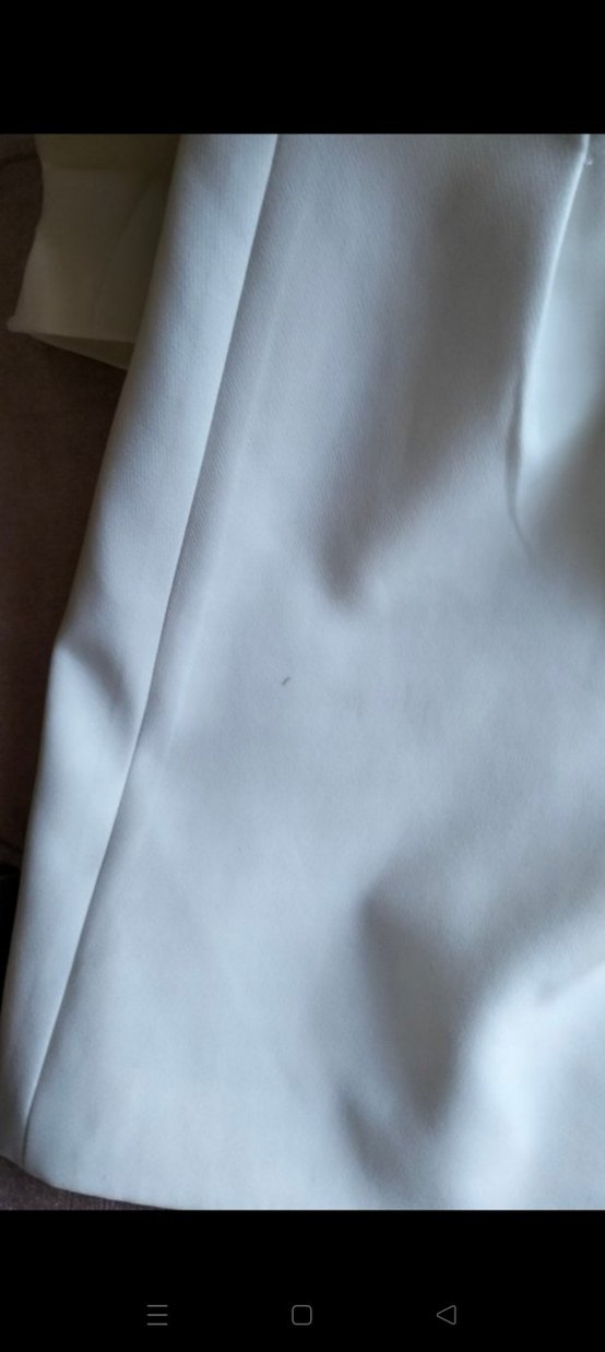 Düğmeli Beyaz Mini Kadın Blazer - Görsel 5