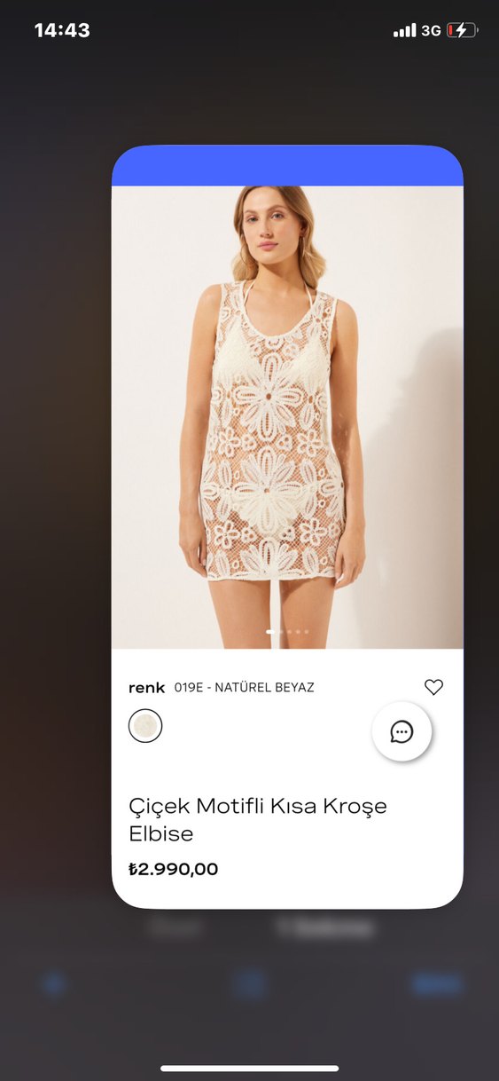 Dantel Detaylı İşlemeli Bohem mayo üstü - Görsel 2