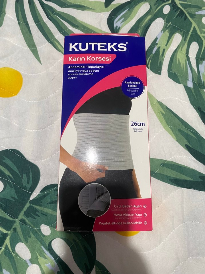 Ayarlanabilir Gri Karın Korsesi - Görsel 3