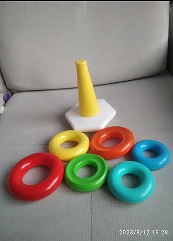 Diğer Geometrik şekiller renkli halkalar