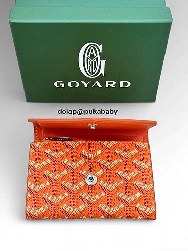 Beden turuncu Renk Maison Goyard Cüzdan