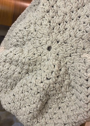 Bohem Bej Örgü Kadın Çanta - Görsel 4