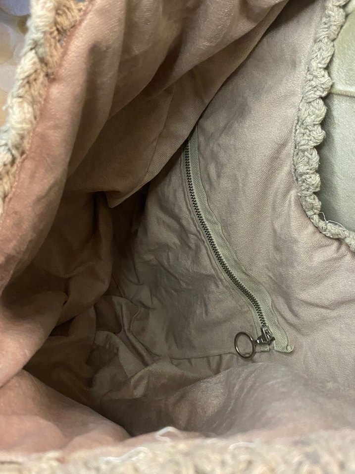 Bohem Bej Örgü Kadın Çanta - Görsel 3