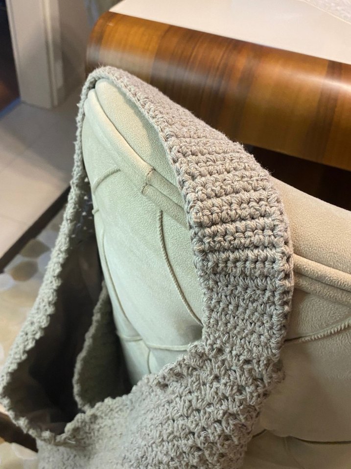 Bohem Bej Örgü Kadın Çanta - Görsel 5