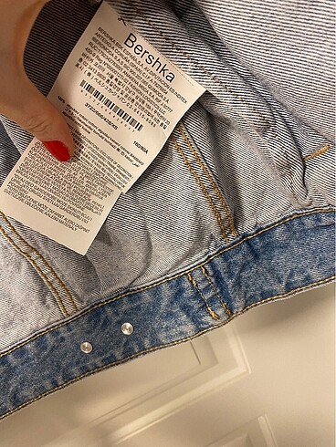 xs Beden mavi Renk Bershka kot ceket