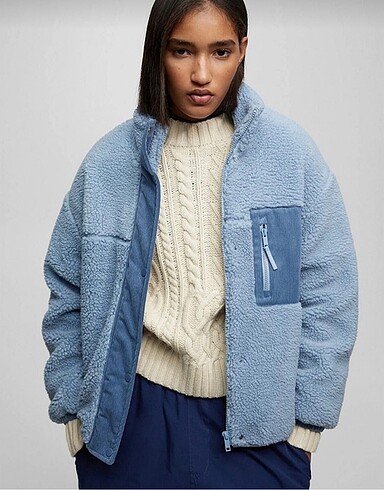 PULL AND BEAR YÜNLÜ MONT