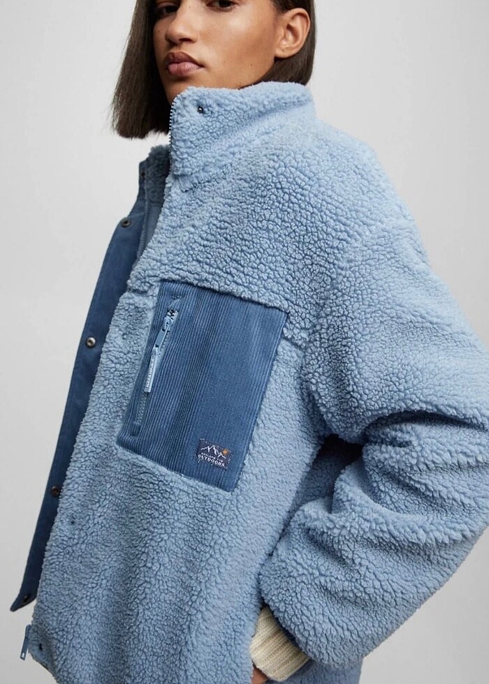 PULL AND BEAR YÜNLÜ MONT - Görsel 2