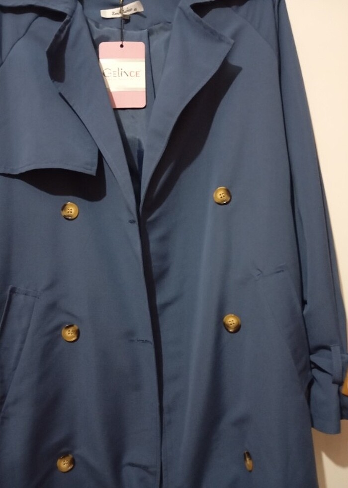 Astarlı trenckot - Görsel 4