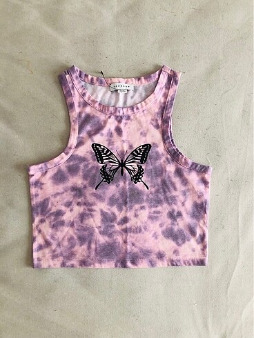 topshop butterfly crop