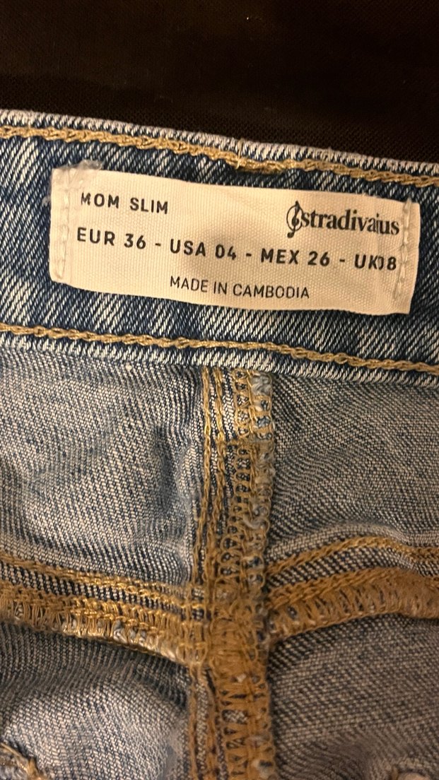 Kadın Gri Mavi Beli Tokalı Bağcıklı Denim Pantolon - Görsel 3