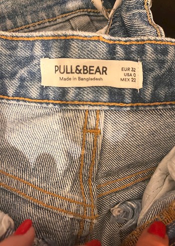 Kadın Mavi Bol Kesim Midi Boy Denim Pantolon - Görsel 3