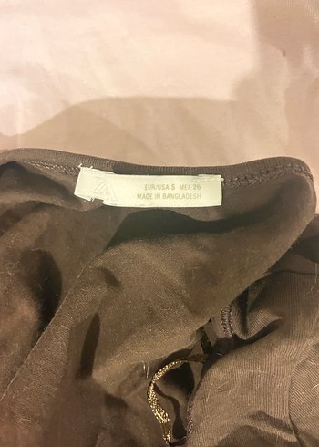 Kare Yaka Kahverengi Deri Body - Görsel 2