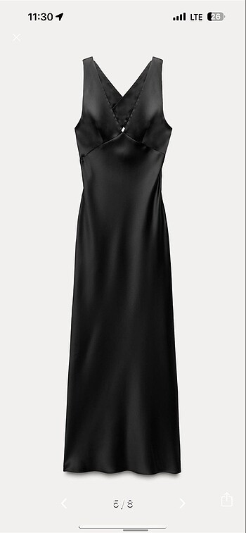Zara Zara saten elbise