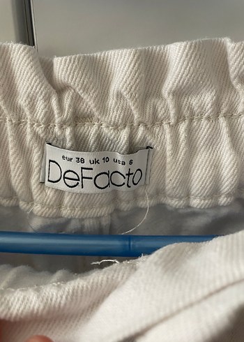 Kadın BEYAZ Rahat Kesim Pantolon - Görsel 3