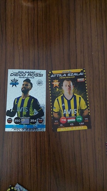 DIEGO ROSSI VE ATILLA SZALAI FUUTBOLCU KARTI