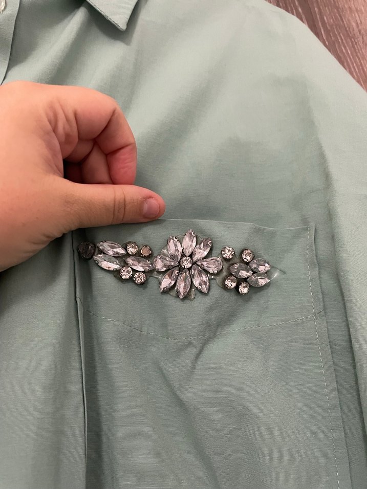 Taşlı gömlek/tunik - Görsel 2