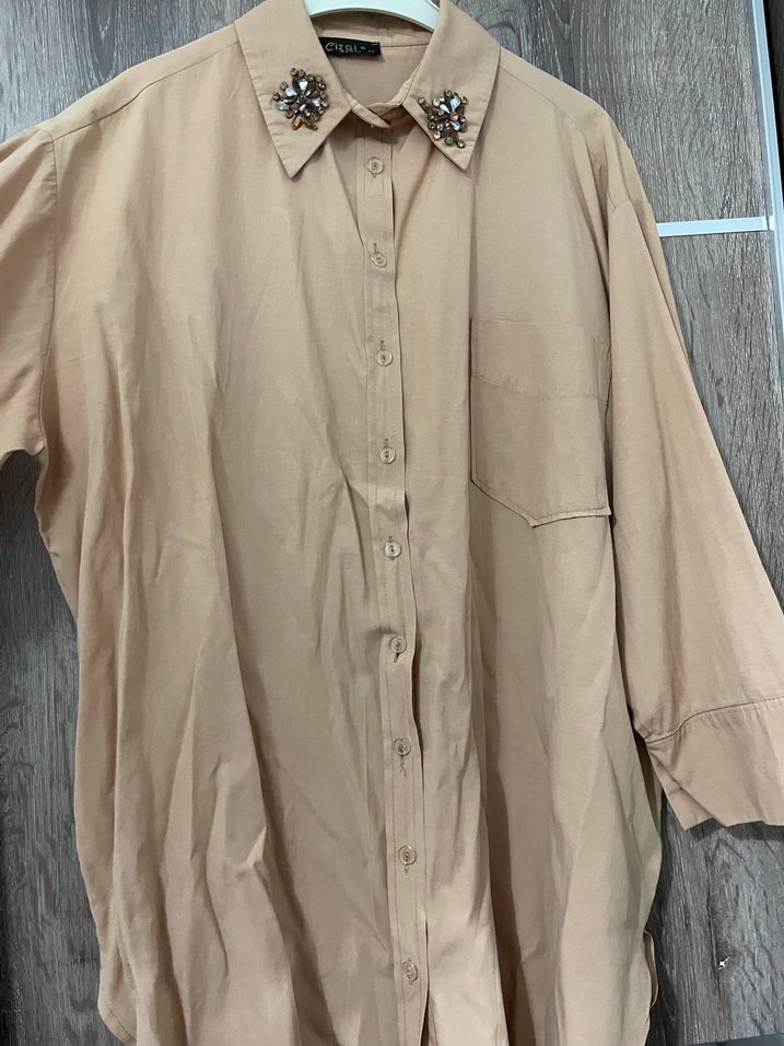 Kadın Oversize gömlek - Görsel 2