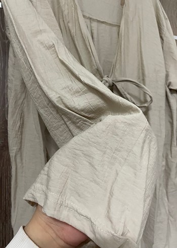 Bej  Kimono/Gömlek - Görsel 2