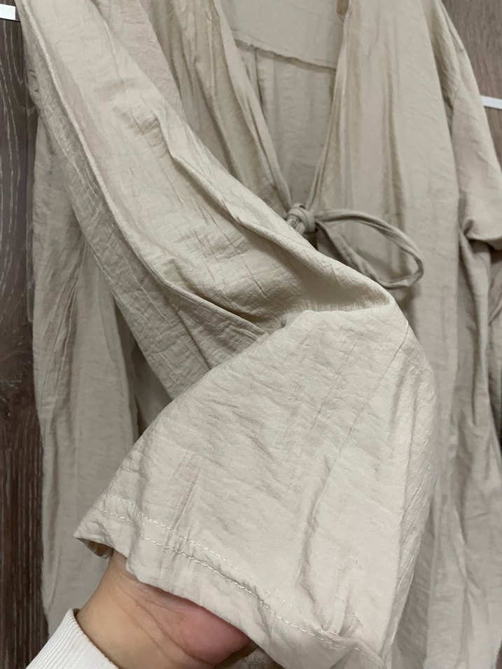 Bej  Kimono/Gömlek - Görsel 2