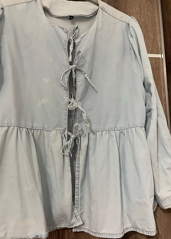 Kot bağlamalı gömlek - Görsel 3