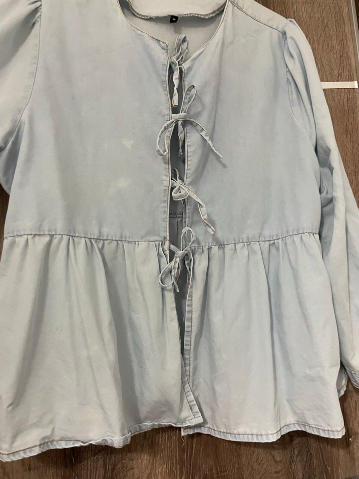 Kot bağlamalı gömlek - Görsel 5