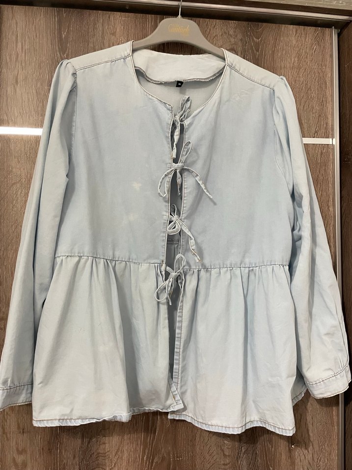 Kot bağlamalı gömlek - Görsel 2