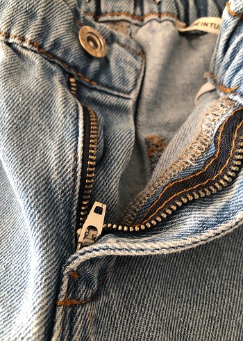 8 Yaş Beden mavi Renk Açık mavi kız çocuk Denim Pantolon