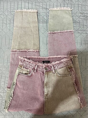 36 Beden Trendyol çift renk pantalom