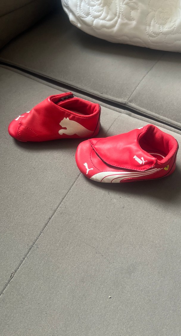 Kırmızı Erkek Bebek Kaydırmaz Bot 13 cm puma ferrari - Görsel 2