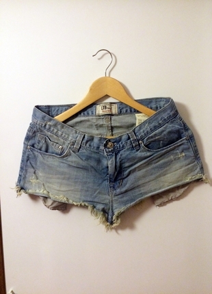 Ripped Jean Şort